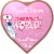 RUSSELL STOVER Valentine's Day Cosmic Heart Assorted Milk & Dark Chocolate Candy Gift Box Perspective: front
