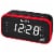 Jensen JEP-150 AM/FM Weather Band Clock Radio - Red/Black Perspective: front
