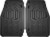 Armor All Custom Access 2-Pce Black All Season Truck/SUV Rubber Floor Mat Perspective: front