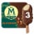 Magnum Vegan Frozen Dessert with Non-Dairy Belgian Chocolate Almond Ice Cream Bar Perspective: front