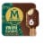 Magnum Vegan Almond Non-Dairy with Belgian Chocolate Variety Vanilla Ice Cream Bar Perspective: front