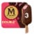 Magnum Raspberry Ice Cream Bars Perspective: front