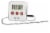 Taylor® Digital Wired Probe Timer Thermometer - White Perspective: front