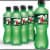 7UP Zero Sugar Lemon Lime Caffeine-Free Soda Bottles Perspective: front