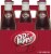 Dr Pepper Soda Bottles Perspective: front