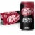 Dr Pepper Zero Sugar Soda Cans Perspective: front