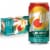 7UP Tropical Zero Sugar Caffeine Free Lemon Lime Mango Peach Soda Cans Perspective: front