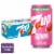 7UP Caffeine Free Watermelon Strawberry Soda Cans Perspective: front