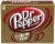 Dr Pepper Caffeine Free Soda Cans Perspective: front