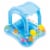 Intex My Baby Float Inflatable Swimming Pool Kiddie Tube Raft | 56581EP Perspective: front