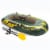 Intex Seahawk 2 Inflatable 2 Person Floating Boat Raft Set with Oars & Air Pump Perspective: front