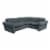 Intex Inflatable Corner Living Room Air Mattress Sectional Sofa Couch, Gray Perspective: front