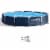 Intex Metal Frame 12' x 30  Round Above Ground Outdoor Swimming Pool with Pump Perspective: front