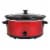 Nesco® Stainless Steel Analog Slow Cooker - Red Perspective: front