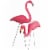 Union Products Outdoor Featherstone Flamingo Yard Lawn Ornament, Set of 2, Pink Perspective: front