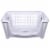 Starplast Stacking Bin - White Perspective: front