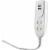 Woods 2 Power & 2 USB White Desktop USB Charger 41226 Perspective: front