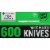Member's Mark Plastic Knives, Heavyweight, White (600 Count) Perspective: front