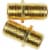 RCA In-Line Feed-Through Coax Connector (2-Pack) VH66R Perspective: front