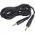 RCA 6 Ft. Black 3.5mm Extension Cable Audio Cable AH208R Perspective: front