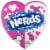 Nerds® Candy Strawberry and Punch Valentine's Candy Heart Box Perspective: front