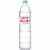 Evian Natural Spring Water Bottle Perspective: front