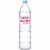 Evian Natural Spring Water Bottle Perspective: front