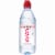 Evian Natural Spring Water Bottle Perspective: front