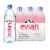 Evian Natural Spring Water Bottles Perspective: front