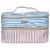 Scunci Stripe Cosmetic Bag Perspective: front