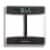 Health o meter® Glass Weight-Tracking Scale - Clear/Black Perspective: front