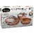 Gotham Steel Hammered Cookware Set - Copper Perspective: front