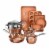 Gotham Steel Hammered Cookware + Bakeware Set Perspective: front