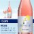 Cupcake Light Hearted Blend California Rose Wine Perspective: front