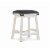 Linon Serrano 24  Wood Backless Counter Stool in Off White Perspective: front