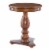 Linon Bree Wood Accent Side Table in Hazelnut Brown Perspective: front