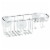 InterDesign Rondo Combo Basket Suction Bath Caddy - Stainless Steel Perspective: front