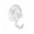 iDesign Clear Power-Lock Suction Hooks - Clear Perspective: front