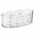 InterDesign Suction Bath Caddy - Clear Perspective: front