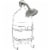 iDesign Neo Medium Silver Shower Caddy 27910 Perspective: front