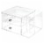 iDesign 2-Drawer Side Organizer - Clear Perspective: front