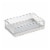 iDesign Clarity Soap Dish - Clear / Silver Perspective: front