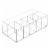 iDesign Clarity Cosmetic Organizer - Clear Perspective: front