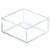 iDesign Clear Cosmetic Drawer Organizer - Clear Perspective: front