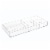 InterDesign Clear Divided Tray Perspective: front