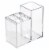 InterDesign Toothbrush Holder And Organizer - Clear Perspective: front