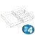 iDesign Clarity Organizer Set - Transparent Perspective: front