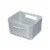 InterDesign Eco Recycled Plastic Small Bin with Handles - Gray Perspective: front