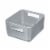 InterDesign Eco Recycled Plastic Medium Bin with Handles - Gray Perspective: front