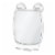 iDesign Power Lock Suction Square Mirror - Clear Perspective: front